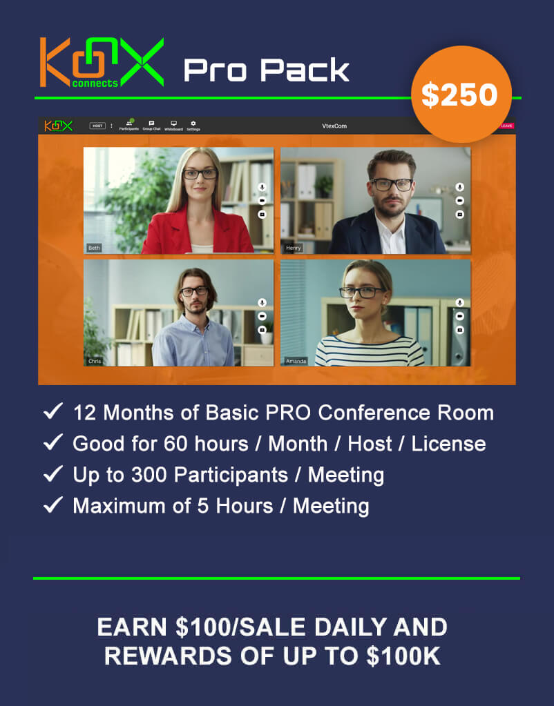 Earn $100/sale with KonX Pro Pack for $200